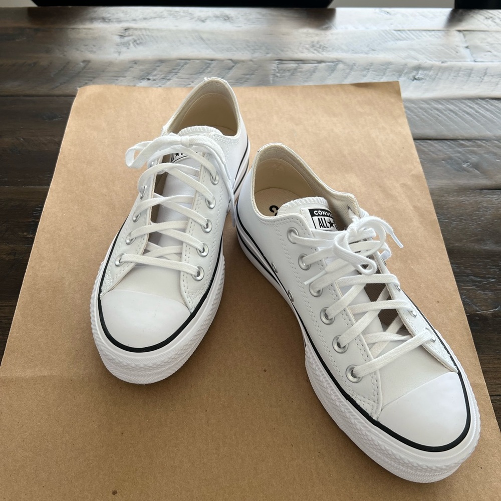 Converse White Low Top Chuck Taylor Sneakers